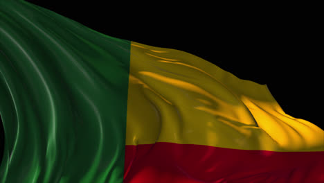 waving flag of benin