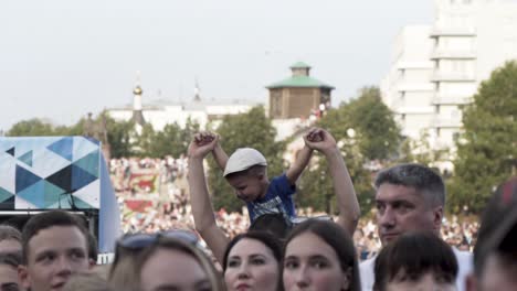crowd at a summer music festival