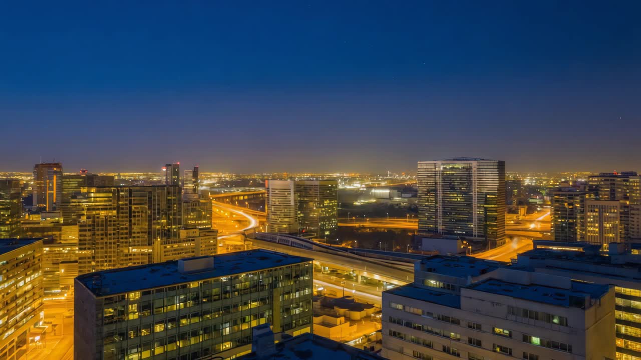 paisaje urbano en la noche