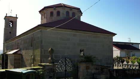 exterior view of santa maría de parada de outeiro church, vilar de santos, ourense, galicia