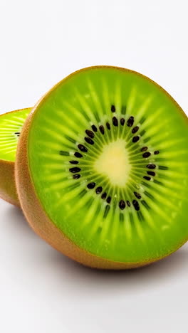 Close-up of a Vibrant Green Kiwi Slice