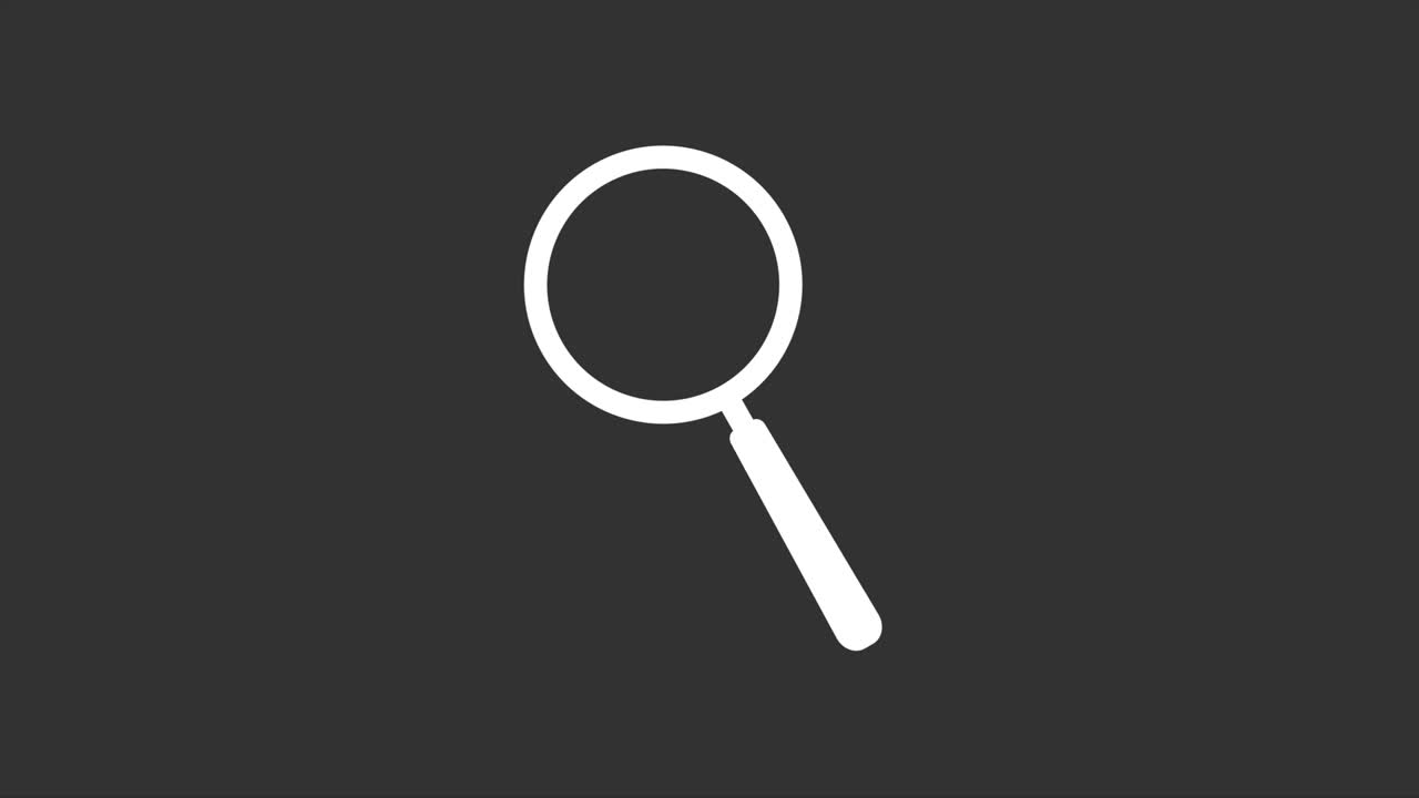 iconos de línea de búsqueda 4k animación gráfica en movimiento