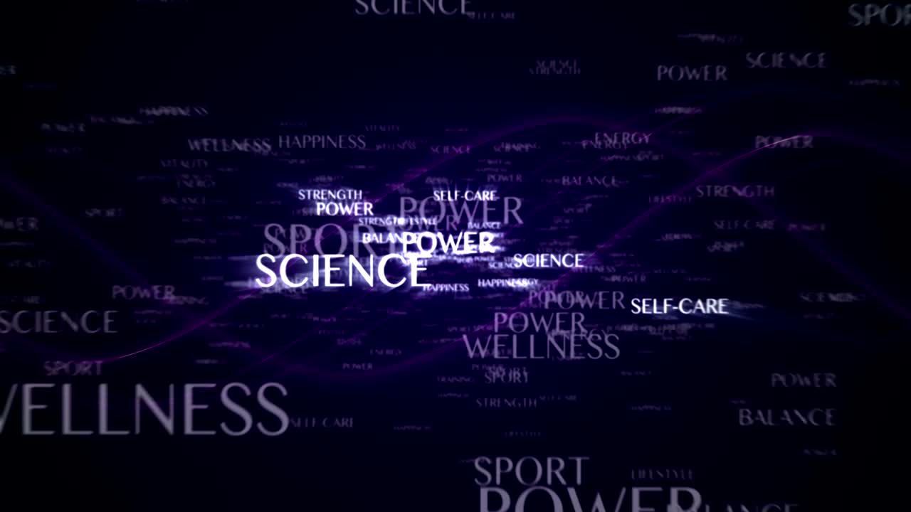 Health and Beauty Keywords, Animation, and Final Green Screen, Background, Loop