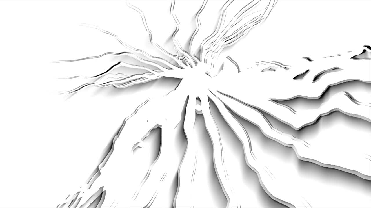 추상적인 배경 회전 유기 형태