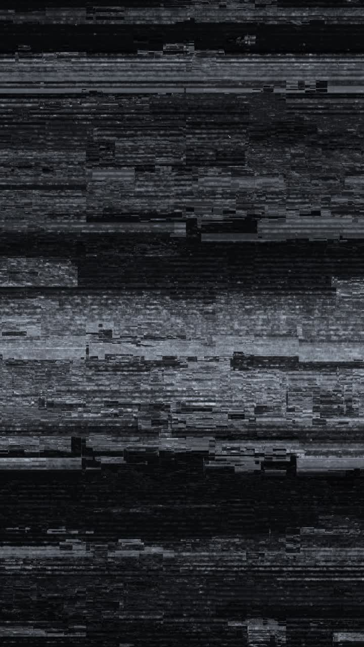 Effetto Glitch Digitale Sfarfallante Bianco e Nero