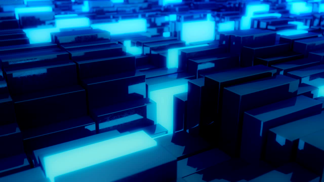 el concepto de cadena de bloques abstracto de 4k.