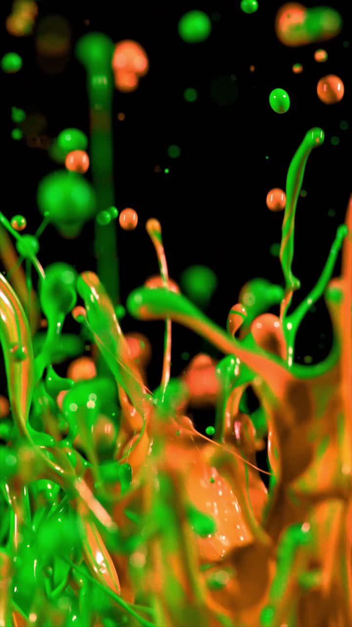 Green Ink Explosion as Background