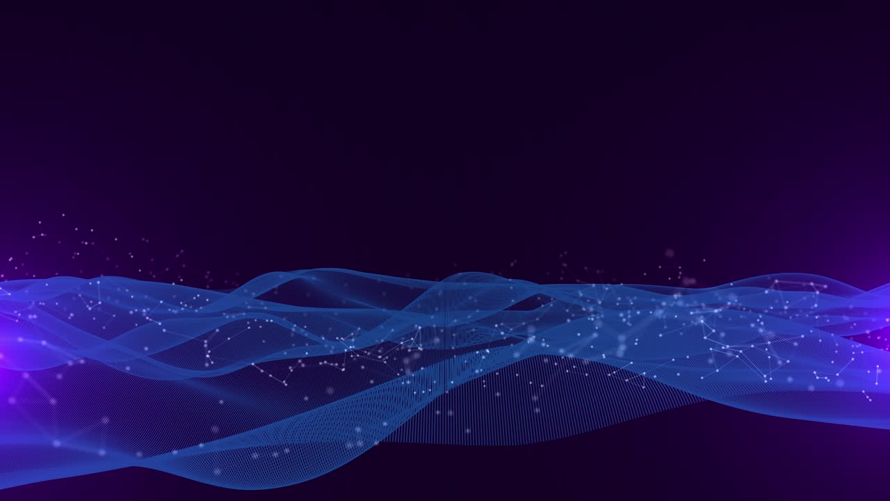 Digital cyberspace big data background motion data flow surface waves information flow blockchain