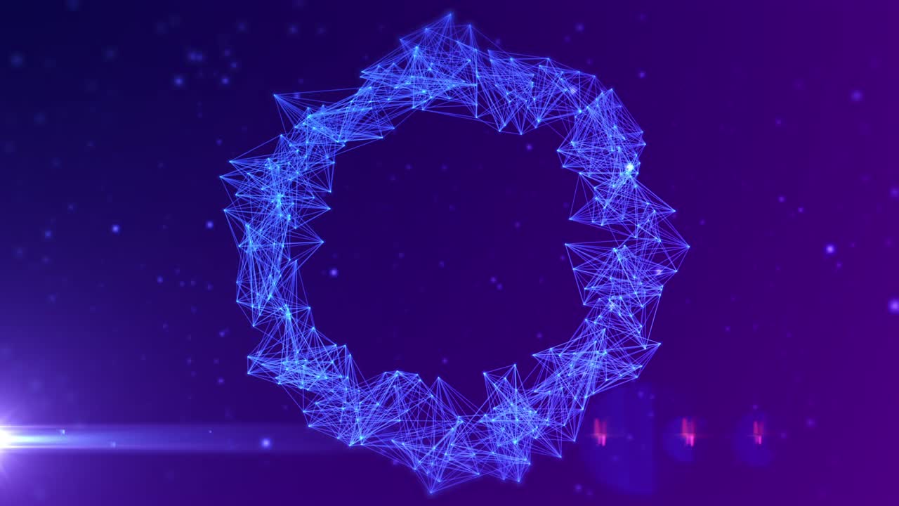 círculo de circulación combinado de vigas y líneas