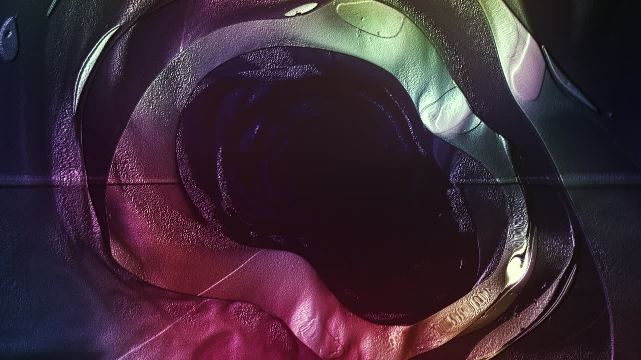 animación de formas abstractas multicolores con bucle de fluidos