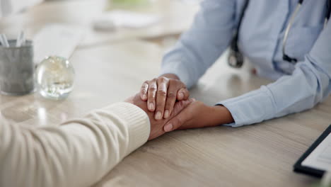 doctor comforting patient with empathy and support