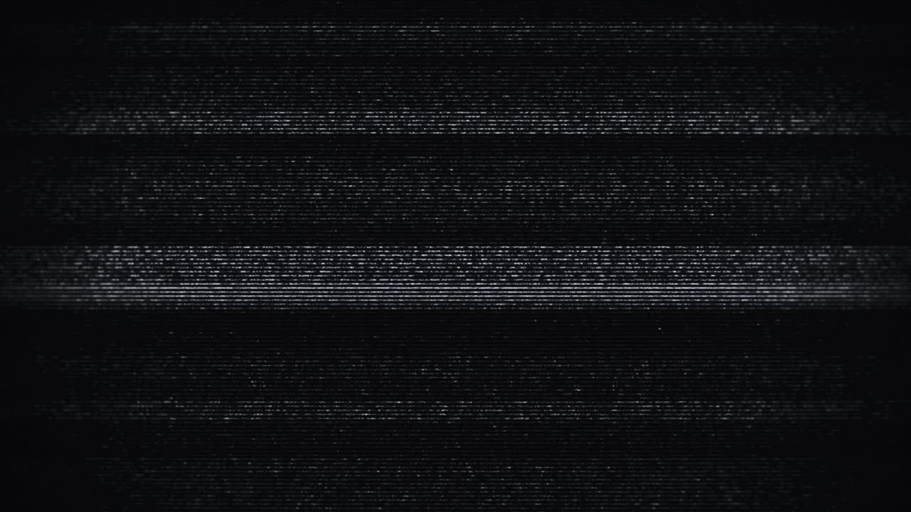 Retro Television Static Noise and Glitch Effect