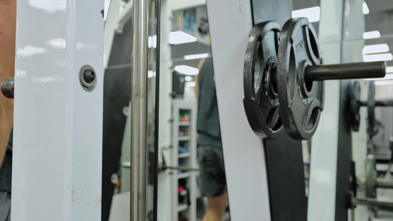 Functional Training With Dumbbells. Fit Man Fitness Training