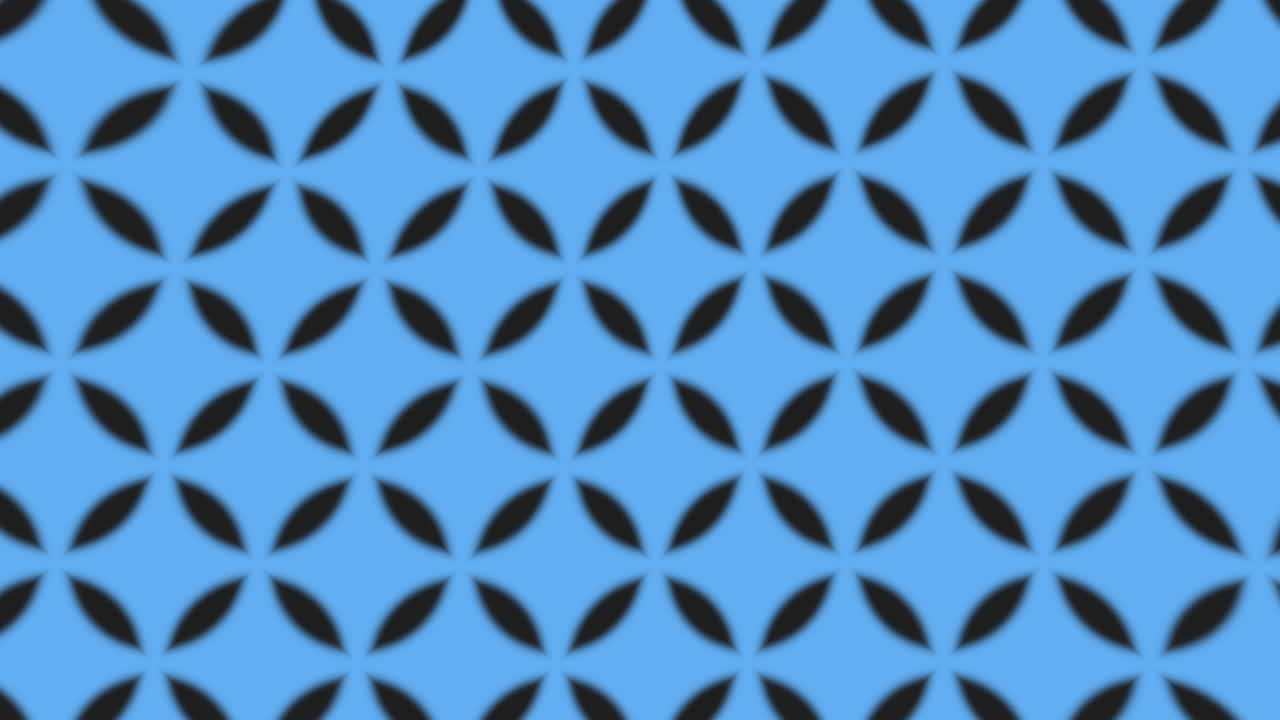 Contrasting black and blue diagonal grid pattern