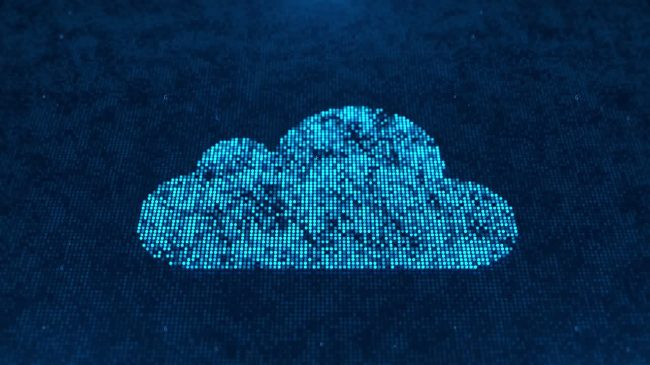 Cloud computing cyber security digital data network protection data binary code network future