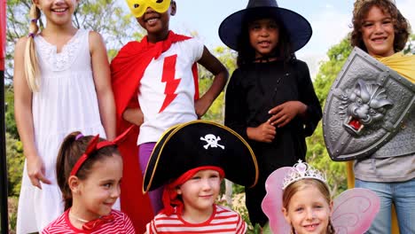 Group-of-kids-in-various-costumes