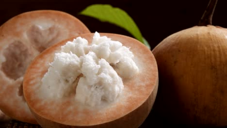 yellow santol tropical fruit of thailand.