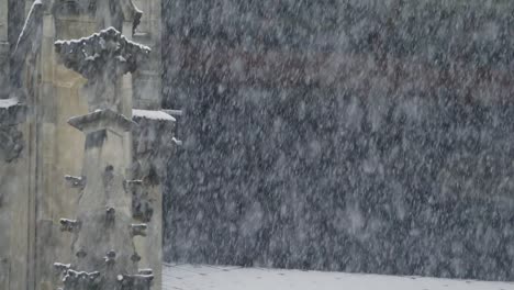 Heavy-Snow-falling-before-a-blurred-background-of-a-minster