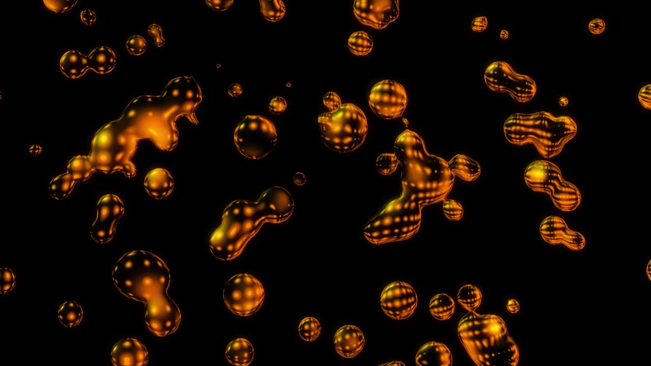 Concetto di schizzo di liquido oro arancione ad alta tecnologia.