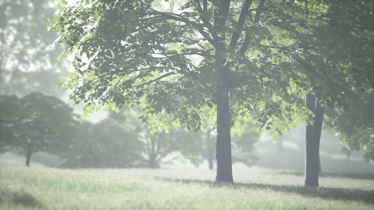 숲 속 에 있는 메이플 잎