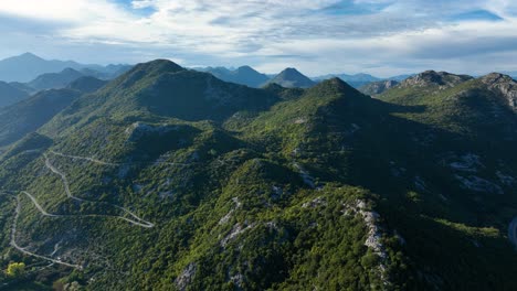 mountainous region near lake skadar on the border of montenegro and albania.