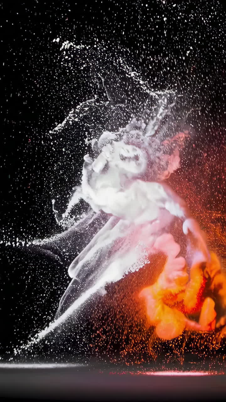 explosión de tinta abstracta