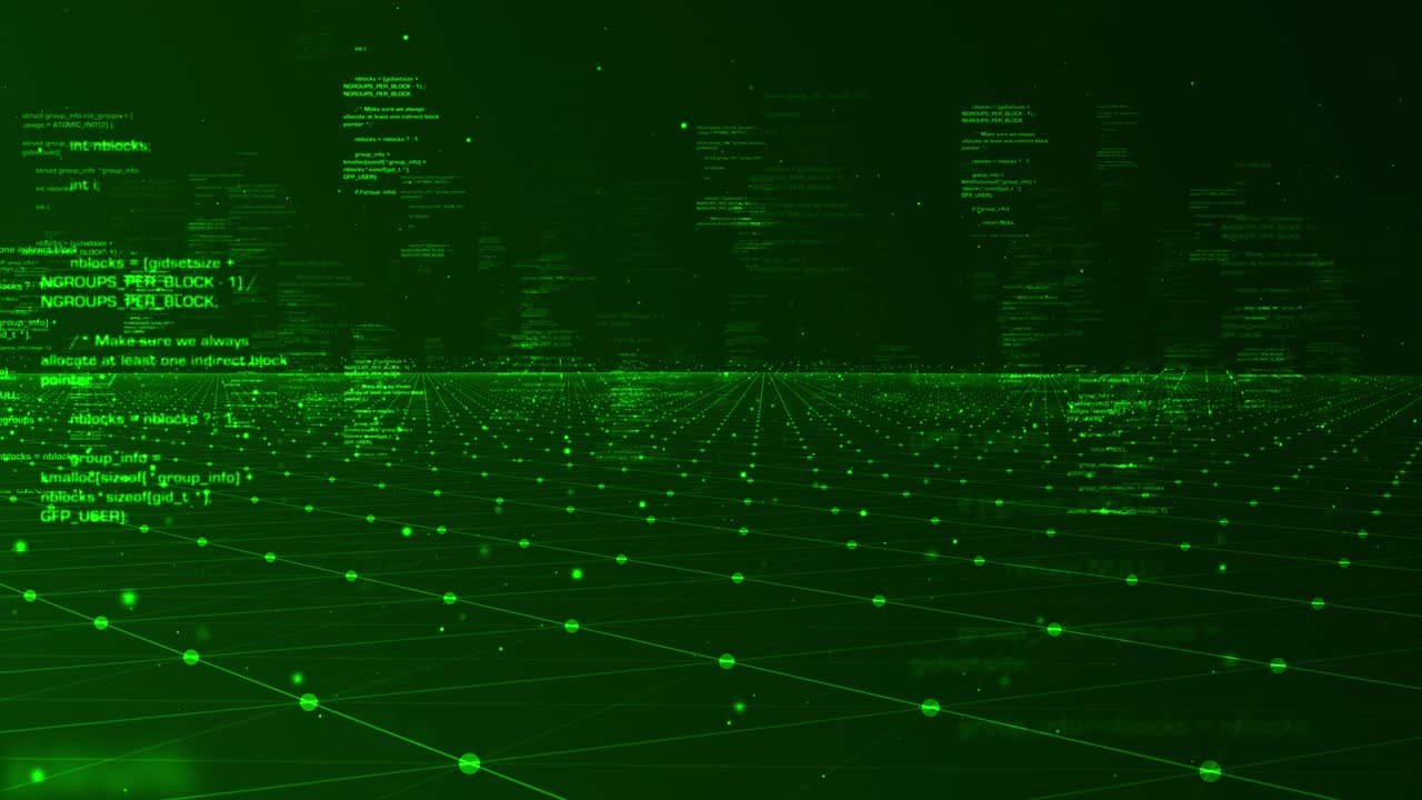 4K Programming code abstract technology background footage - Loopable