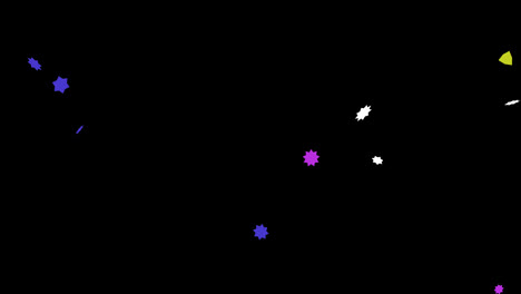 Überraschungs-Konfetti-Fallschleife-Sterne-Partikel-Animation-Mit-Transparentem-Alphakanal-Hintergrund