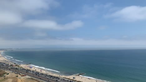 malibu california beach viewpoint with pch