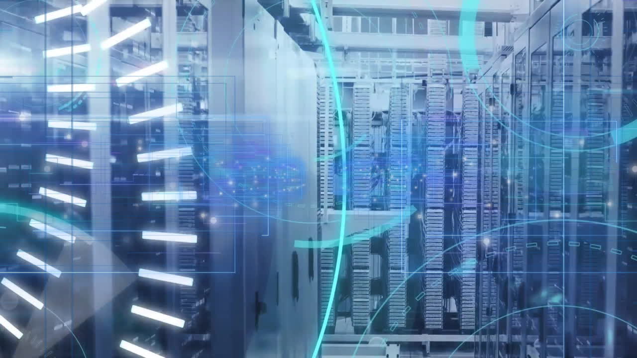 Animation of scopes with data processing over computer servers