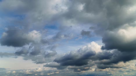 beautiful dark dramatic sky with stormy clouds time lapse before the rain