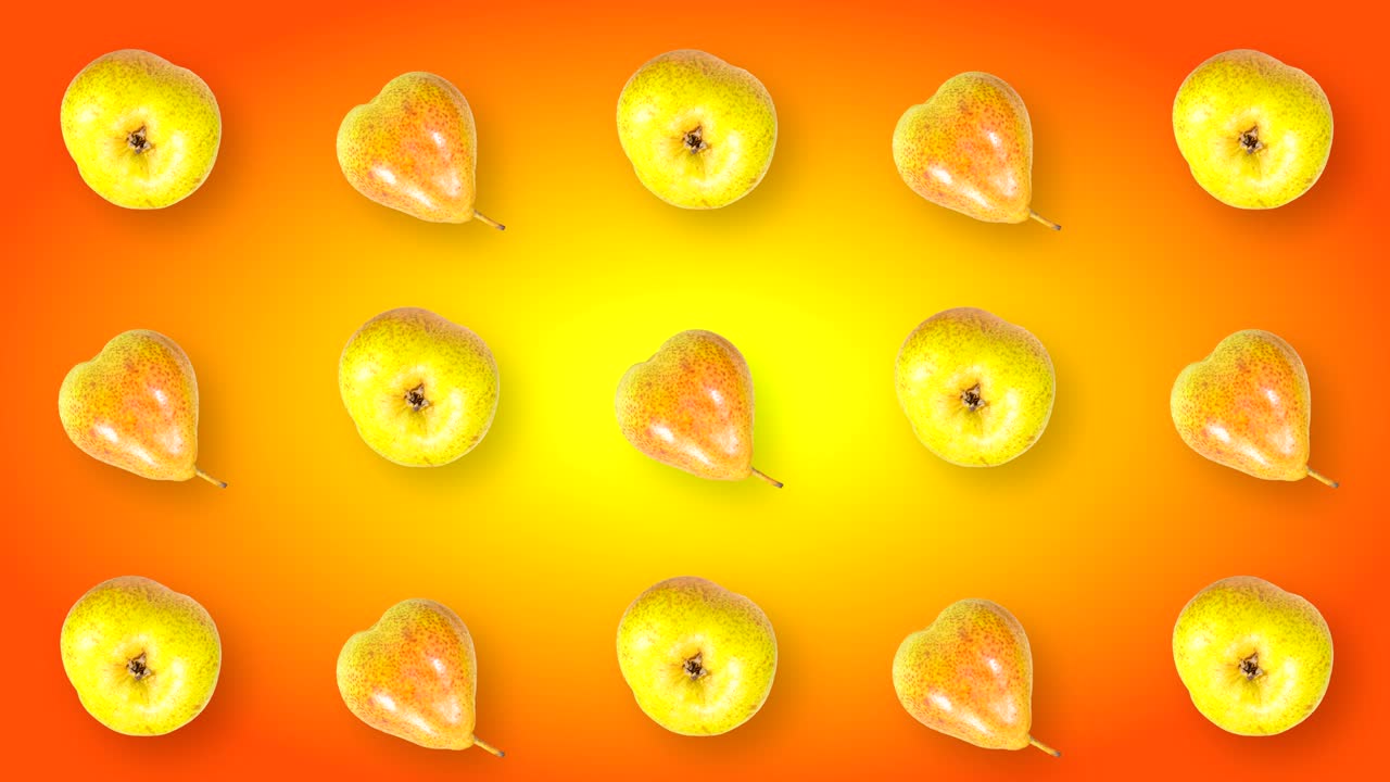 회전하는 진주와 함께 루핑 애니메이션 추상 비디오