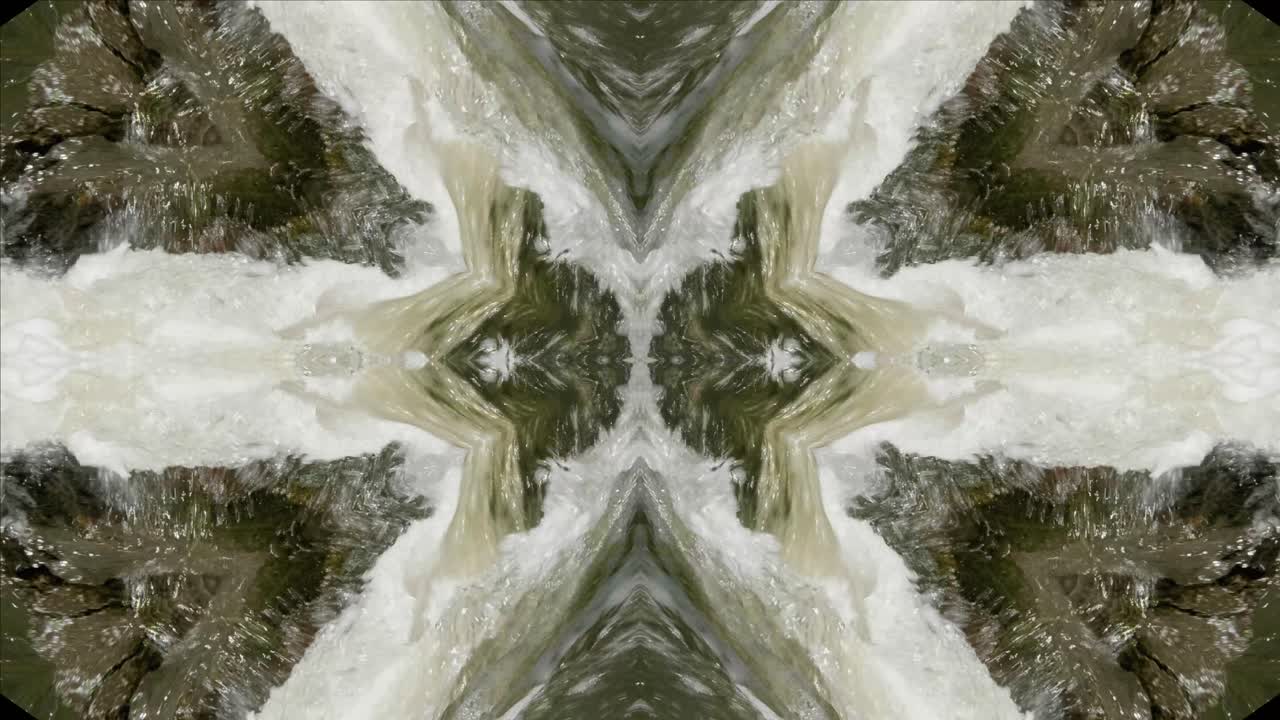 caleidoscopio de tomas de la naturaleza, wissahickon creek