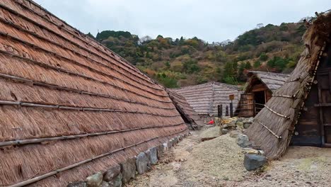 landschaft von "myouban onsen" in der stadt beppu, präfektur oita