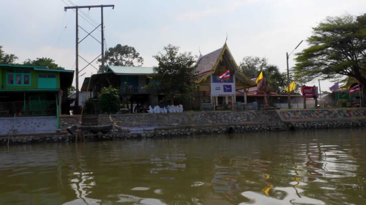 River Chao Phraya Thailand Ayutthaya Temple Building