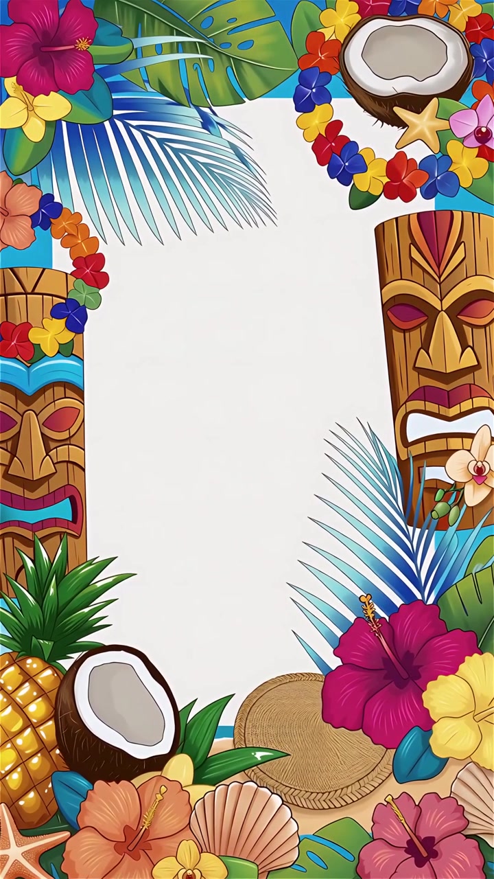 Animazione di Sfondo Estivo Tropicale 4K