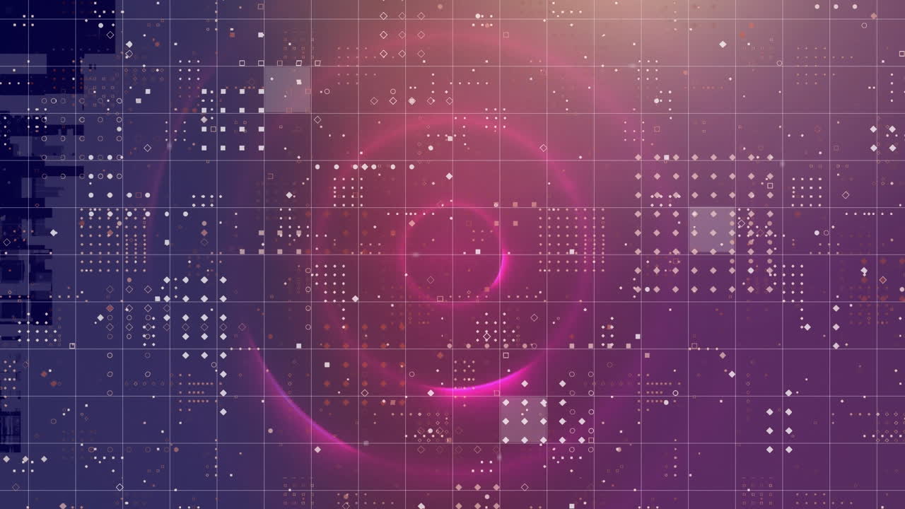 animación del alcance y procesamiento de datos sobre la red.