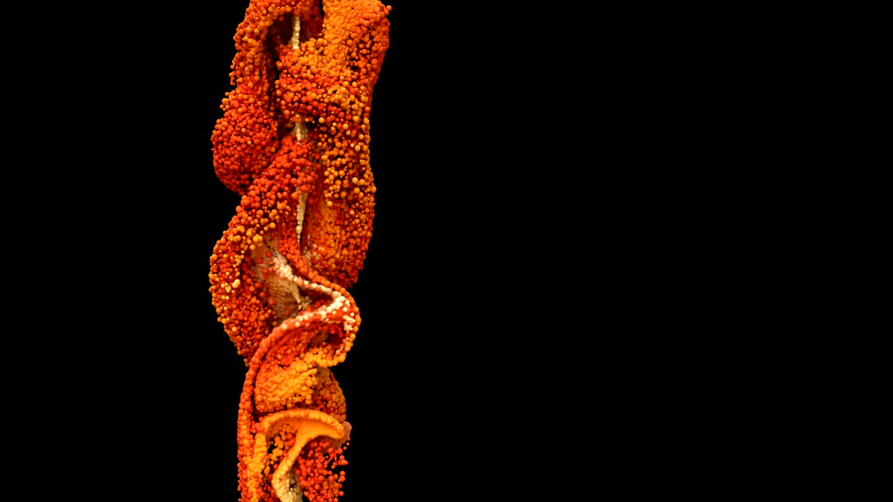 partículas emitidas dinámicas con espacio de copia.