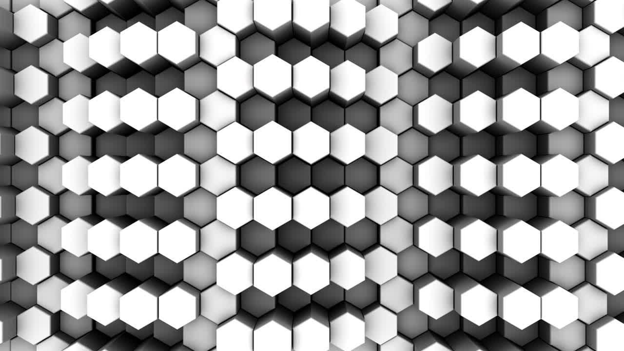 los hexágonos forman una onda