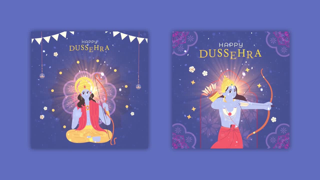 Dussehra Festival Illustrations