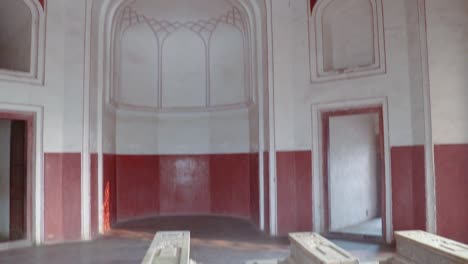 graveyards inside humayun tomb at morning from unique perspective