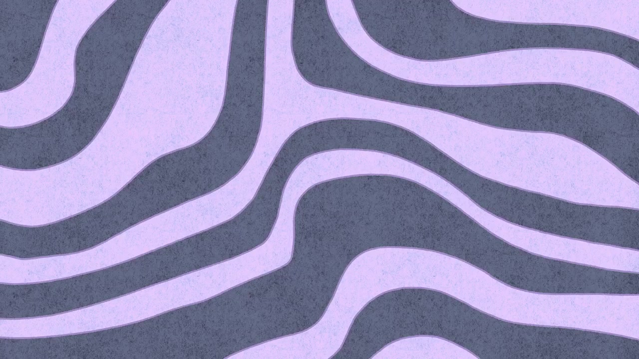 Modern Abstract Wavy Lines Background with Textured Purple and Grey