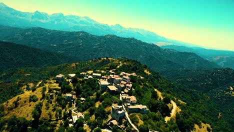 a berber village at the top of the mountain in tizi ouezou algeria