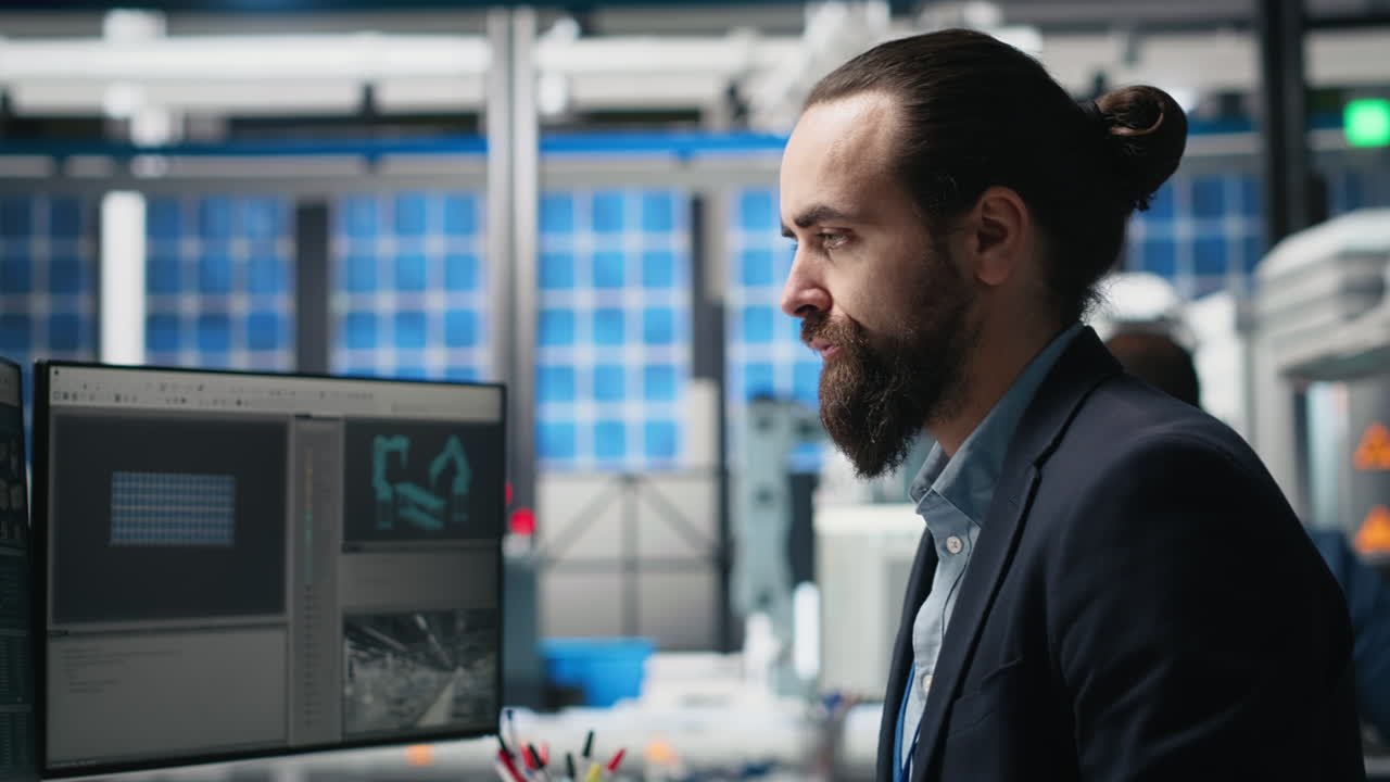 científico que trabaja en un laboratorio