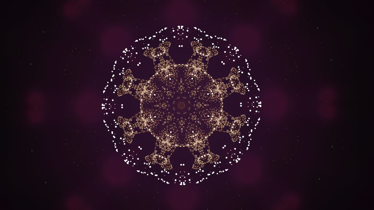 patrón de luz radiante en el diseño del plexo sobre ondas hipnotizantes de fondo.