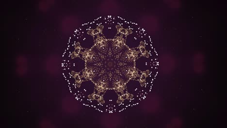 patrón de luz radiante en el diseño del plexo sobre ondas hipnotizantes de fondo.