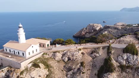 flight over the capdepera lighthouse