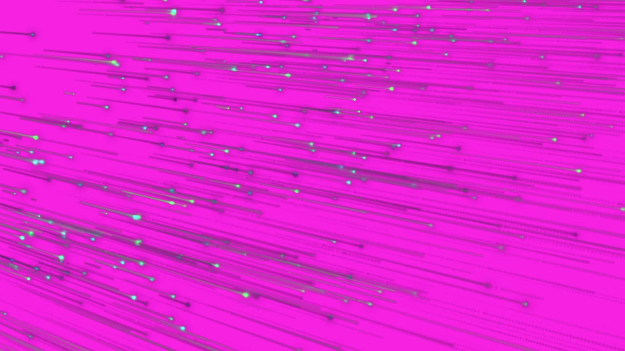 Abstract Pink Lines with Glowing Dots