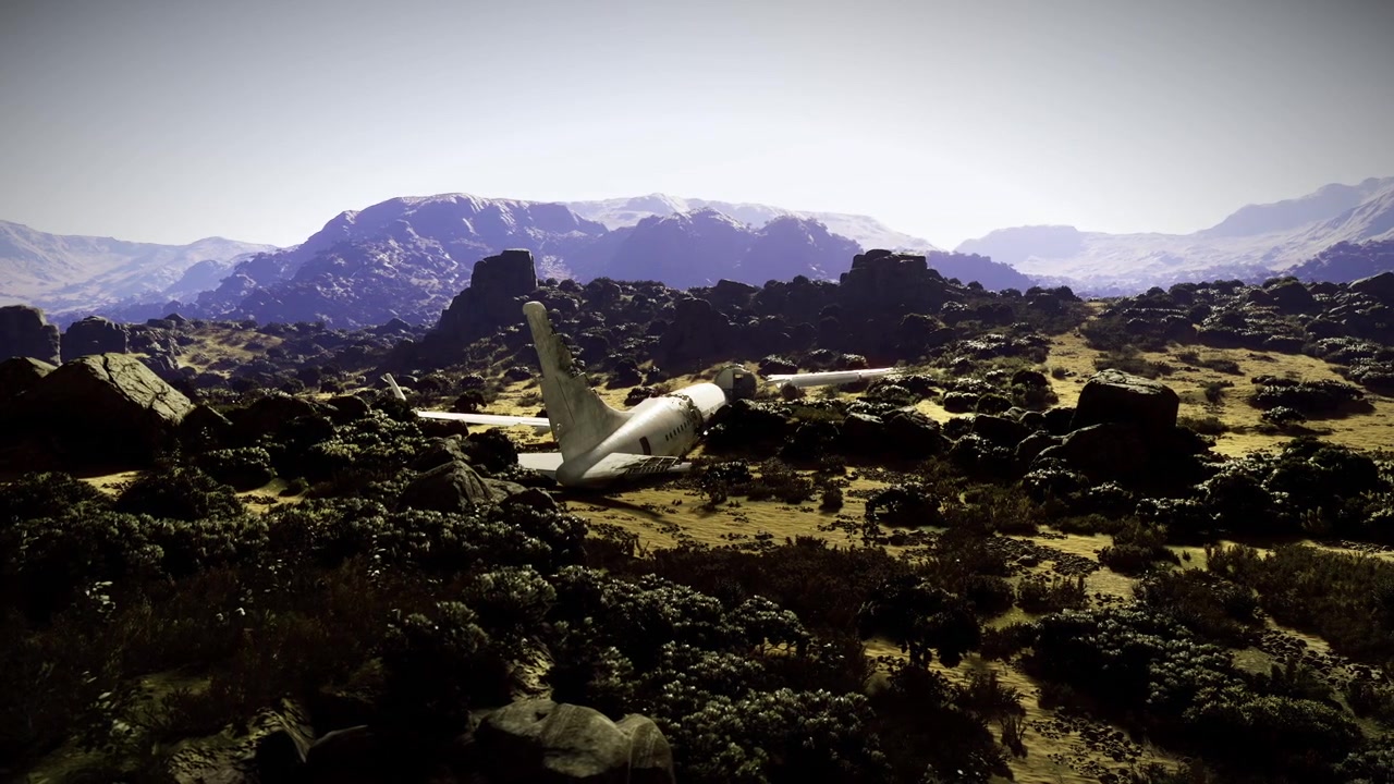 Dramatic valley setting with filmlike atmospheric qualities great for visuals
