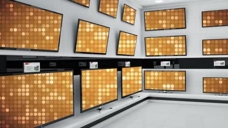 televisores hd expuestos en una tienda